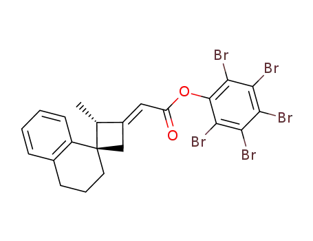 perbromophenyl (E)-2-((1R,2R)-2-methyl-3',4'-dihydro-2'H-spiro[cyclobutane-1,1'-naphthalen]-3-ylidene)acetate