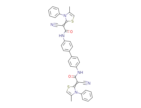 N,N'-([1,1'-biphenyl]-4,4'-diyl)bis(2-cyano-2-(4-methyl-3-phenylthiazol-2(3H)-ylidene)acetamide)