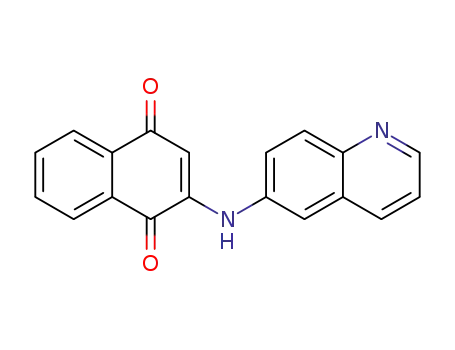 2-(quinolin-6-ylamino)naphthalene-1,4-dione
