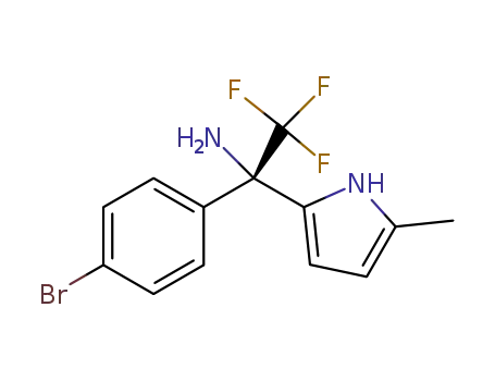 (+)-1,1,1-trifluoro-2-{(5-methyl)-2-pyrrolyl}-2-(4-bromophenyl)ethan-2-amine
