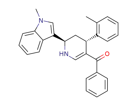((4R*,6R*)-6-(1-methyl-1H-indol-3-yl)-4-(o-tolyl)-1,4,5,6-tetrahydropyridin-3-yl)(phenyl)methanone