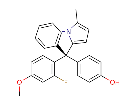 (R)-4-((2-fluoro-4-methoxyphenyl)-(5-methyl-1H-pyrrol-2-yl)(phenyl)methyl)phenol