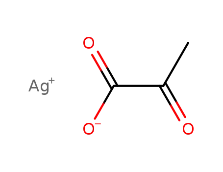 Molecular Structure of 62163-16-0 (Propanoic acid, 2-oxo-, silver(1+) salt)