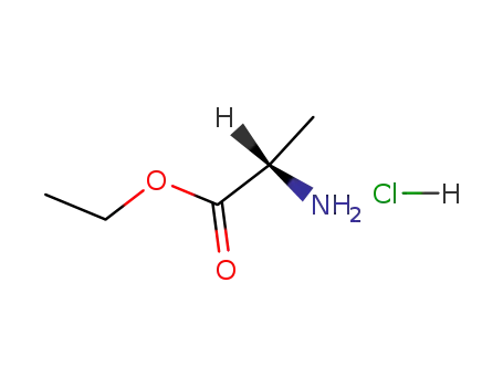 Molecular Structure of 1115-59-9 (Ethyl L-alaninate hydrochloride)