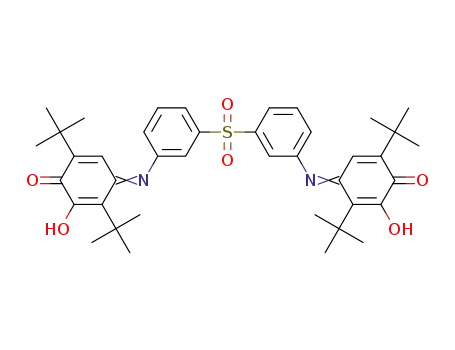 4,4'-{[sulfonylbis(3,1-phenylene)]bis(azanylylidene)}bis(3,6-di-tert-butyl-2-hydroxycyclohexa-2,5-dien-1-one)
