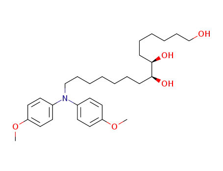 (7S*,8R*)-15-(bis(4-methoxyphenyl)amino)pentadecane-1,7,8-triol