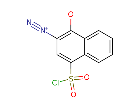 36451-09-9,2-Diazo-1-naphthol-4-sulfonyl chloride,1,2-Naphthoquinone-2-diazide-4-sulfonylchloride;1,2-Naphthoquinonediazide-4-sulfonic acid chloride;1,2-Naphthoquinonediazide-4-sulfonyl chloride;2-Diazo-1,2-dihydro-1-oxo-4-naphthalenesulfonyl chloride;3-Diazo-3,4-dihydro-4-oxo-1-naphthalenesulfonyl chloride;