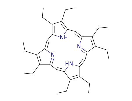 Molecular Structure of 2683-82-1 (2,3,7,8,12,13,17,18-OCTAETHYL-21H,23H-PORPHINE)