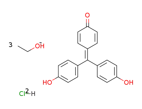 4-(4,4'-dihydroxy-benzhydrylidene)-cyclohexa-2,5-dienone; dihydrochloride, compound with ethanol
