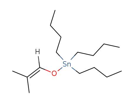 Molecular Structure of 17198-92-4 (Stannane, tributyl[(2-methyl-1-propenyl)oxy]-)