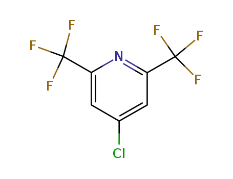 Molecular Structure of 81269-96-7 (4-CHLORO-2,6-BIS(TRIFLUOROMETHYL)PYRIDINE))