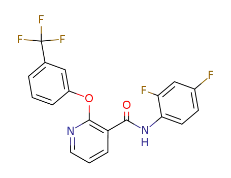 N-(2,4-difluorophenyl)-2-(3-trifluoromethylphenoxy)-3-pyridinecarboxamide
