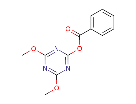 Molecular Structure of 132353-23-2 (1,3,5-Triazin-2-ol, 4,6-dimethoxy-, benzoate (ester))