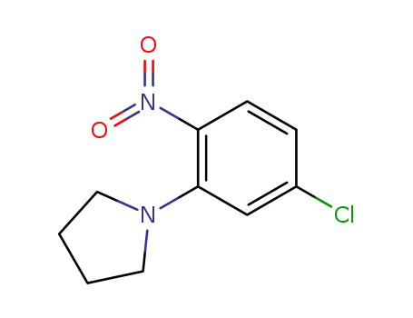 Molecular Structure of 133387-30-1 (1-(5-CHLORO-2-NITRO-PHENYL)-PYRROLIDINE)