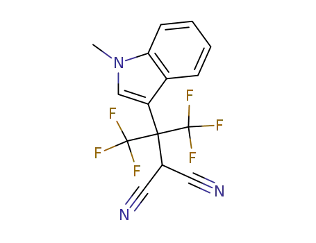 2-[2,2,2-Trifluoro-1-(1-methyl-1H-indol-3-yl)-1-trifluoromethyl-ethyl]-malononitrile