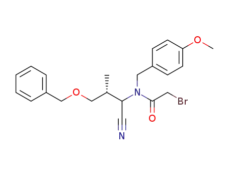 N-(4-methoxybenzyl)-N-<(2R)-2-benzyloxymethyl-1-cyanopropyl>-2-bromoacetamide