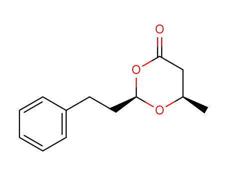 (2R,6R)-6-methyl-2-(2'-phenylethyl)-1,3-dioxan-4-on