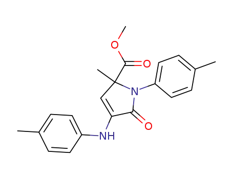2-methyl-4-(4-methyl-anilino)-5-oxo-1-p-tolyl-2,5-dihydro-pyrrole-2-carboxylic acid methyl ester