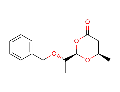 (2R,6R)-2-<1-(S)-benzyloxyethyl>-6-methyl-1,3-dioxan-4-one