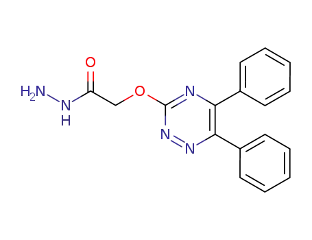 (5,6-diphenyl-1,2,4-triazin-3-yl)oxyacetyl hydrazide
