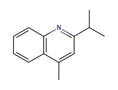 Molecular Structure of 91879-71-9 (Quinoline, 4-methyl-2-(1-methylethyl)-)