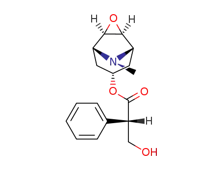 (S)-3-hydroxy-2-phenyl-propionic acid 9-methyl-(1rN,2tH,4tH,5cN)-3-oxa-9-aza-tricyclo[3.3.1.02,4]non-7t-yl ester