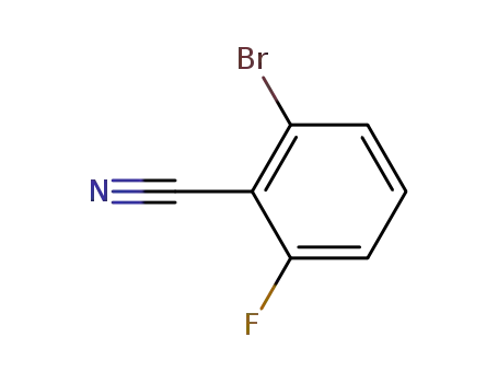 Molecular Structure of 79544-27-7 (Benzonitrile,2-bromo-6-fluoro-)