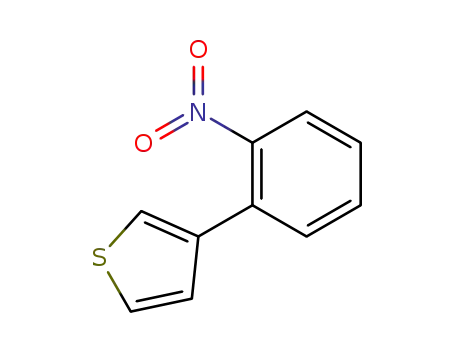 Molecular Structure of 96919-48-1 (3-(2-NITRO-PHENYL)-THIOPHENE)