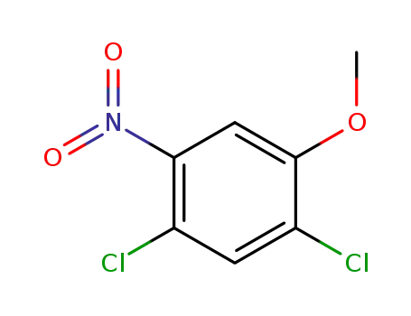 Molecular Structure of 85829-14-7 (2,4-Dichloro-5-nitroanisole)