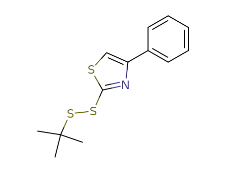 Molecular Structure of 106130-39-6 (Thiazole, 2-[(1,1-dimethylethyl)dithio]-4-phenyl-)