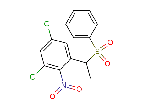 1-(3,5-dichloro-2-nitrophenyl)ethyl phenyl sulphone