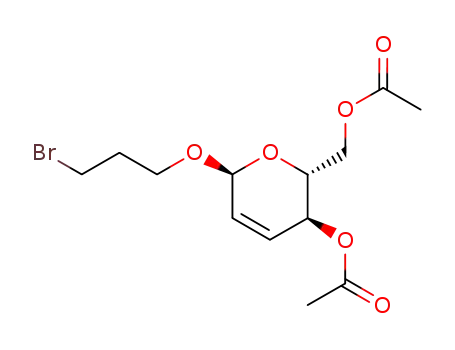 3'-bromopropyl 4,6-di-O-acetyl-2,3-dideoxy-α-D-erythro-hex-2-enopyranoside