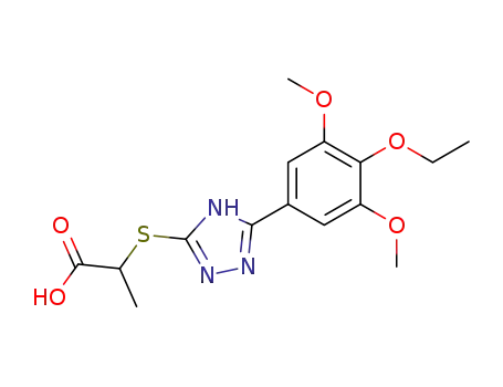 2-[5-(4-Ethoxy-3,5-dimethoxy-phenyl)-4H-[1,2,4]triazol-3-ylsulfanyl]-propionic acid