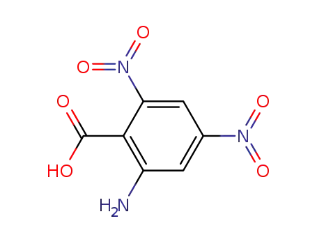 Molecular Structure of 140380-55-8 (Benzoic acid, 2-amino-4,6-dinitro-)