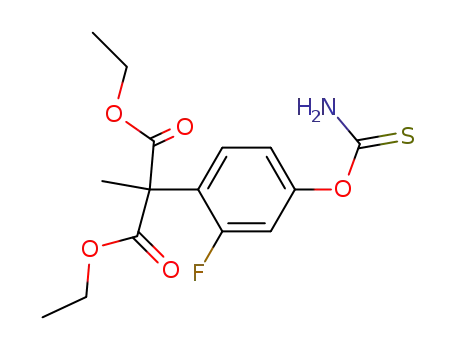 2-(2-Fluoro-4-thiocarbamoyloxy-phenyl)-2-methyl-malonic acid diethyl ester