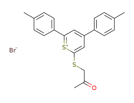 bromure d'acetonylthio-2 bis p-tolyl-4,6 thiopyrylium