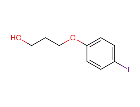 Molecular Structure of 145073-42-3 (1-PROPANOL, 3-(4-IODOPHENOXY)-)