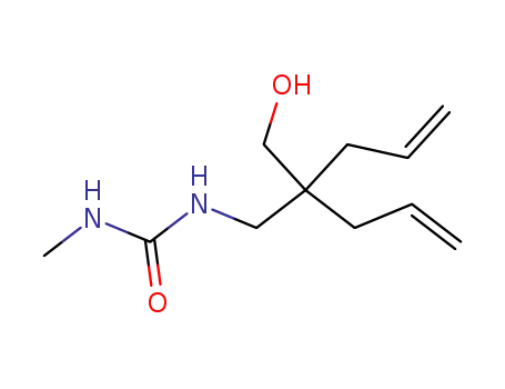 Molecular Structure of 78959-59-8 (1-[2-(hydroxymethyl)-2-prop-2-enyl-pent-4-enyl]-3-methyl-urea)
