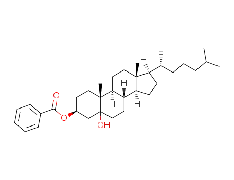 Benzoic acid (3S,8S,9S,10R,13R,14S,17R)-17-((R)-1,5-dimethyl-hexyl)-5-hydroxy-10,13-dimethyl-hexadecahydro-cyclopenta[a]phenanthren-3-yl ester