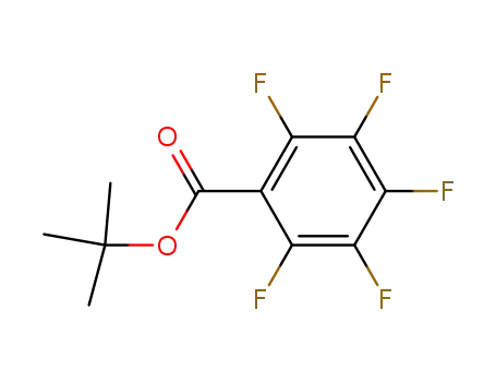 Molecular Structure of 98040-93-8 (Benzoic acid, pentafluoro-, 1,1-dimethylethyl ester)