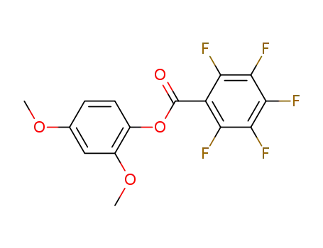 Molecular Structure of 98040-85-8 (Benzoic acid, pentafluoro-, 2,4-dimethoxyphenyl ester)
