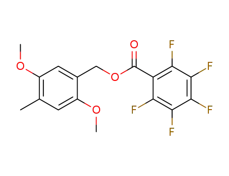 2,3,4,5,6-Pentafluoro-benzoic acid 2,5-dimethoxy-4-methyl-benzyl ester