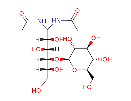 1,1-bis-acetylamino-O4-β-D-glucopyranosyl-1-deoxy-D-glucitol