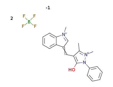 <4-Antipyryl-><1-methyl-3-indolyl->carbenium-tetrafluoroborate