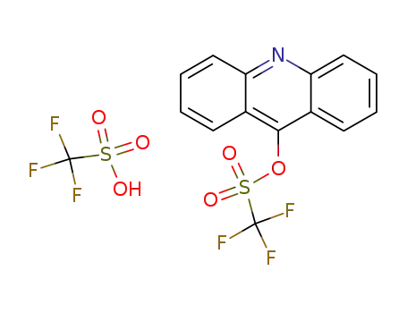 9-trifluoromethanesulphonyloxyacridine trifluoromethanesulphonic acid salt