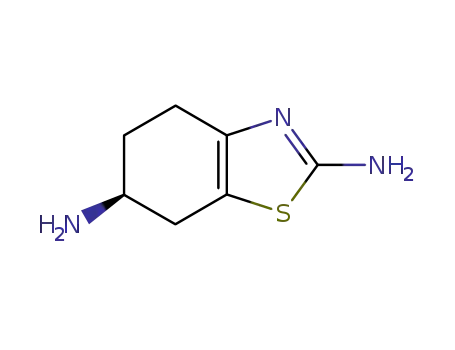 Molecular Structure of 106092-09-5 ((S)-4,5,6,7-Tetrahydro-2,6-benzothiazolediamine)