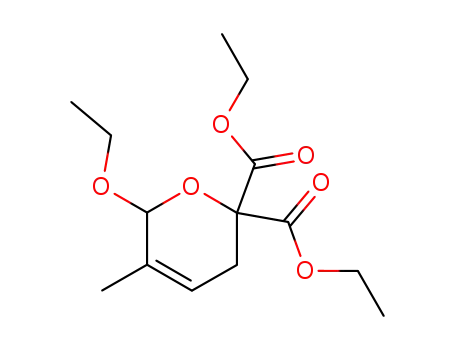 3-Methyl-2-ethoxy-5,6-dihydro-2H-pyran-6,6-dicarbonsaeure-diethylester