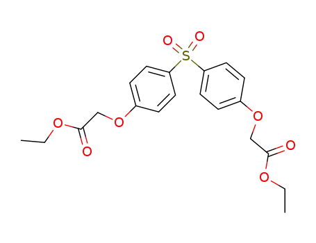 Molecular Structure of 38775-52-9 ((4-(4-Ethoxycarbonylmethoxybenzenesulfonyl)phenoxy)acetic acid ethyl ester)