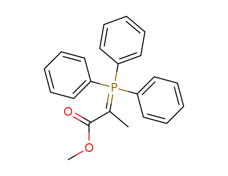 Molecular Structure of 2605-68-7 (1-METHOXYCARBONYLETHYLIDENETRIPHENYLPHOSPHORANE)