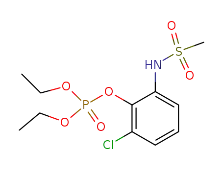 Phosphoric acid 2-chloro-6-methanesulfonylamino-phenyl ester diethyl ester